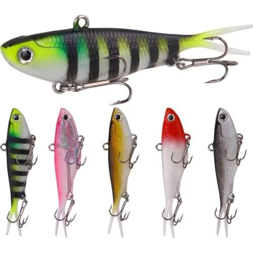Lure Bait New Silicone Split Tail 9.5cm/20g Shads Fishing Lures Soft Plastic Artificial Bait Baits Submerged Fishing Tackle