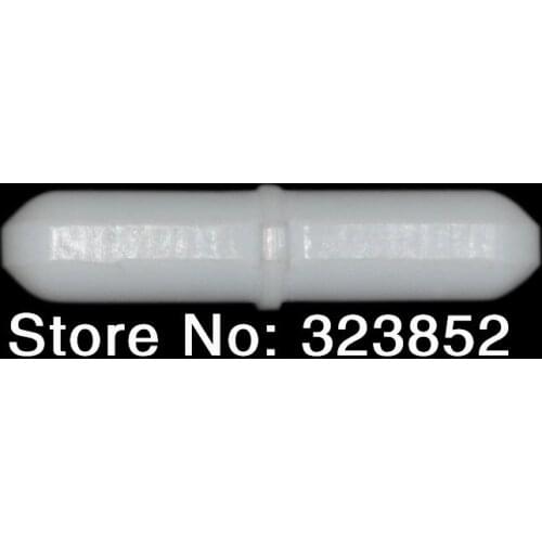 Stir Bar Dia 3x8mmTeflon PTFE resin coated. Magnetic Octagon-Shaped.Stir Rods With a center molded pivot ring Pack 10
