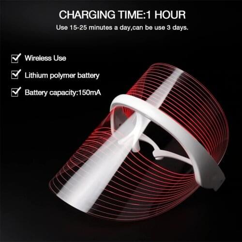 3 Colors Led Light Therapy Face Mask Photon Instrument Anti-aging Anti-acne Wrinkle Removal Skin Tighten Beatuy Instrument#dg4