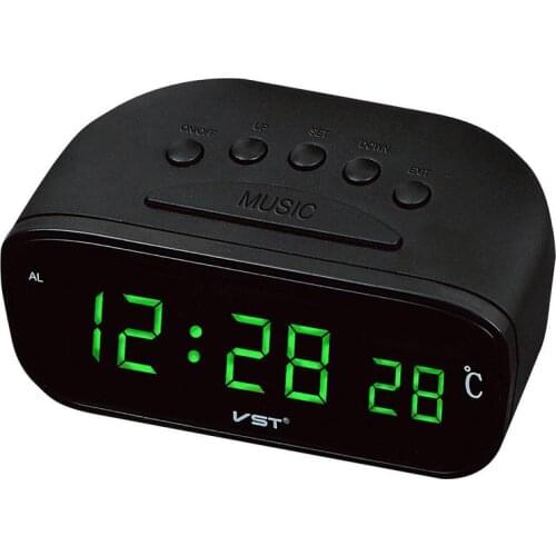 Silent LED Digital Electronic Alarm Clock Sleeping Time Reminder Color Luminous Screen Clock