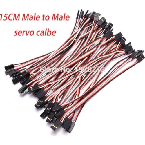 150mm 15cm male to male servo extension lead cord plug servo extension cable for JR RC helicopter quadcopter