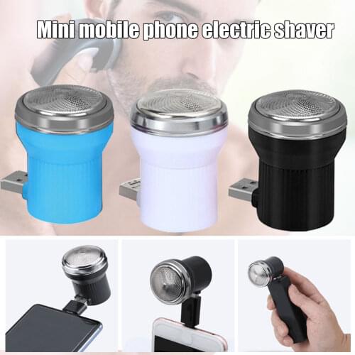 High Quality Mini Mobile Phone Fasting Beard Shaving Home Car Portable Small USB Razor Promotion Price