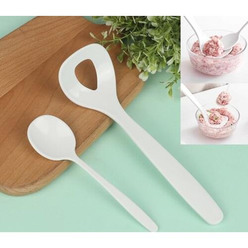 1Set Non-Stick Creative Meatball Maker Spoon Meat Baller Elliptical Leakage Hole Meat Ball Mold Meat Tool Kitchen Utensil Gadget