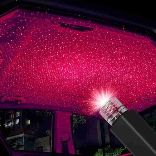 1PCS Car Roof Lamp Romantic USB Night Light Atmosphere Lights Home Ceiling Five Colors Decorative Lamp N4J0