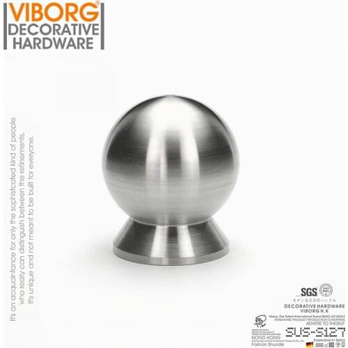 1 Piece)VIBORG Deluxe Solid 304 Stainless Steel Kitchen Cabinet Cupboard Door Pull Knob Handle Drawer Pull Knobs Handle brushed