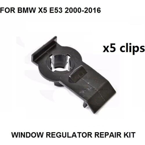 5x WINDOW REPAIR CLIPS FOR BMW X5 E53 2000-2015 SUV LEFT OR RIGHT FRONT OR REAR