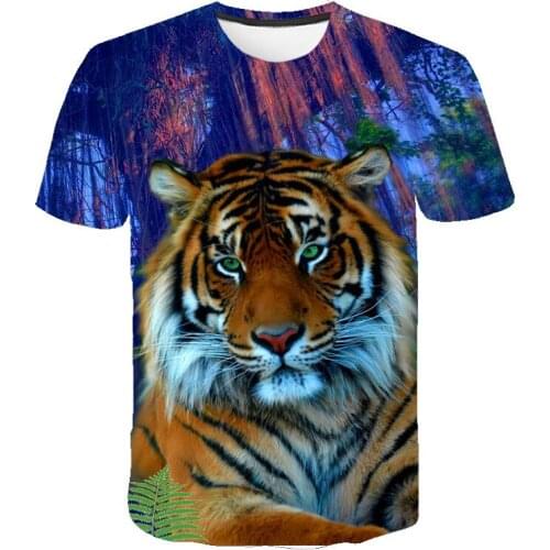 3D Print Other Animals T shirt Men Tiger 3d T-shirt Punk Print t Shirts Plus Size Short Sleeve Men Tshirt DIY Customization
