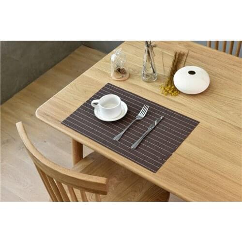 6pcs/lot New Fashion Pvc Dining Table Placemat Europe Style Kitchen Tool Tableware Pad Coaster Coffee Tea Place Mat OK 1076