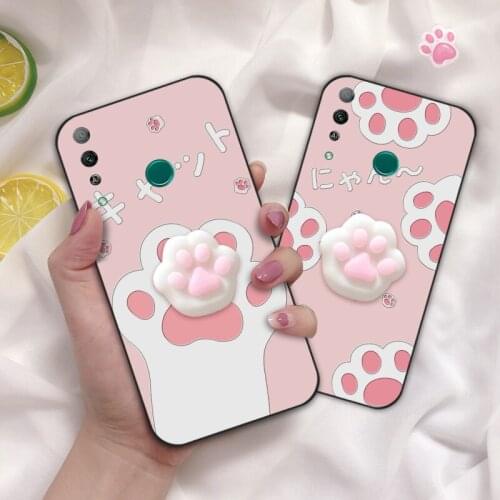 Pinched Squeeze Toy Cases For Huawei Honor Play 3 3E 4T 4 Pro Squishy Toy Back Cover Coque For Huawei Honor 7C 7A Pro