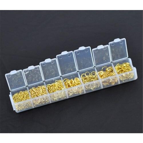 DoreenBeads 1 pack GP Open Jump Rings 3mm-9mm(1780 PCs Assorted) (B09843), yiwu