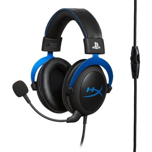 HyperX Cloud Gaming Headset for PS5™ and PS4™ headphone Official Licensed Product Detachable noise-cancellation microphone