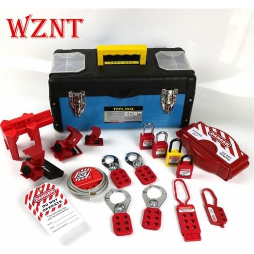 Combination package for safety locks Power isolation Valve isolation Combination of lock, hang tag and lock Simple and easy