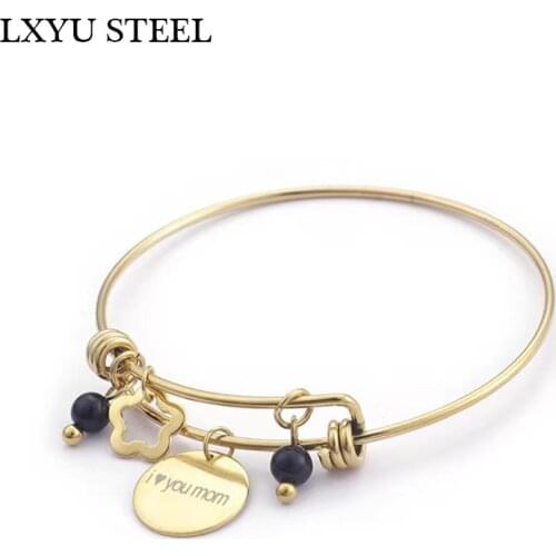 LXYUSTEEL Black Bracelets