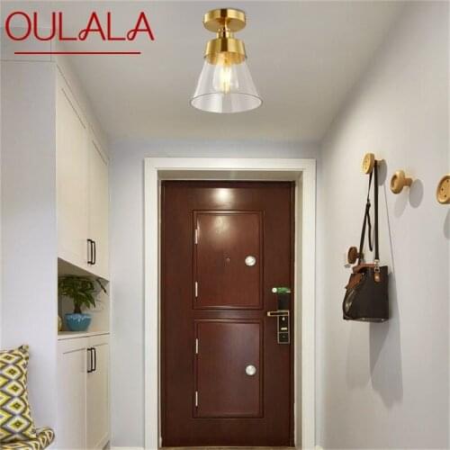OULALA Copper Ceiling Lights Modern Aisle Lights Home Creative Decoration Suitable For Home