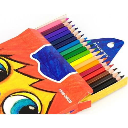 Safe Non-toxic Colored Pencils Set 12/24/36 Colors Wood Pencil for Kids Colour Filling Doodle Drawing School Office Supplies