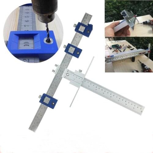 Drill Guide Sleeve Cabinet Hardware Jig Drawer Pull Wood Drilling Dowelling Hole Jig Furniture Punching Tool True Position Tools