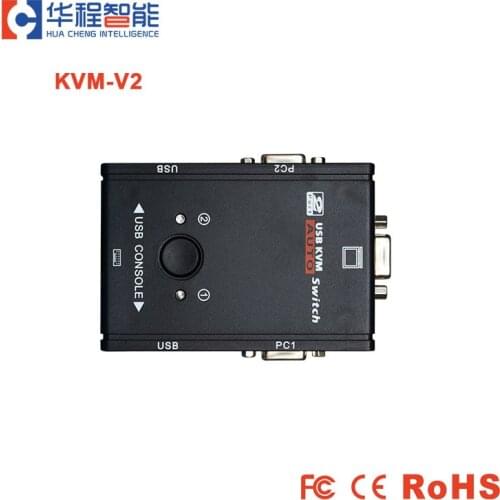 Newest USB KVM Switch Switcher 2 Port VGA Switch Box USB 2.0 Mouse Keyboard 1920*1440 Switch Switcher