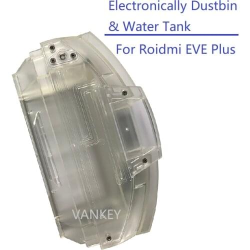 Original 2 in 1 Dustbin and Water Tank for Roidmi EVE Plus Sweeper Robot Vacuum Cleaner Spare Pare EVE Electronically Water Box