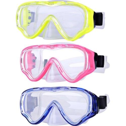 Swiming Goggles Kids Snorkel Mask Soft Silicone Diving Mask Goggles For Adult Anti-Fog 180° Clear View Swimming Glasses