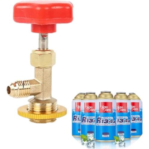 Open Valve r134a Refrigerante Bottle Opener Air Conditioner Tools Freon Refrigerant Can Opener CT338 339 R12 R600A R22 R134A