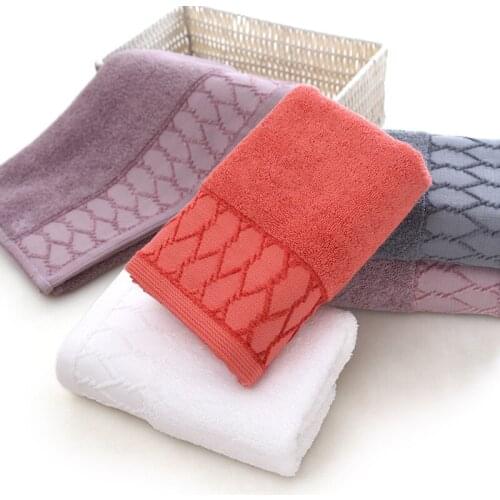2pcs 34*74 cm Face towel Super soft long stapled cotton face towel excellent water-absorbing quality towel