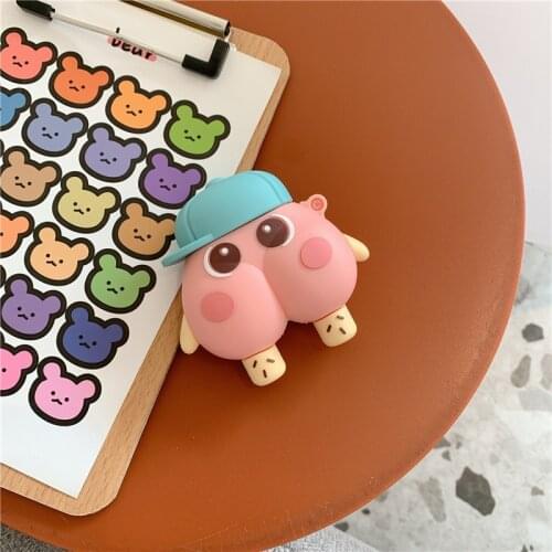 Silicone Cover Case For Apple Airpods Pro Earphone Accessories Skin For Airpods 1/2 series Cute Cartoon Headset Protective Box