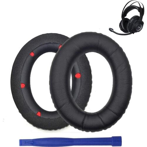 Replacement Ear Pads Earpads Foam Cushion Pillow Parts Cover for Kingston HyperX Cloud Revolver S Gaming Headset Headphones