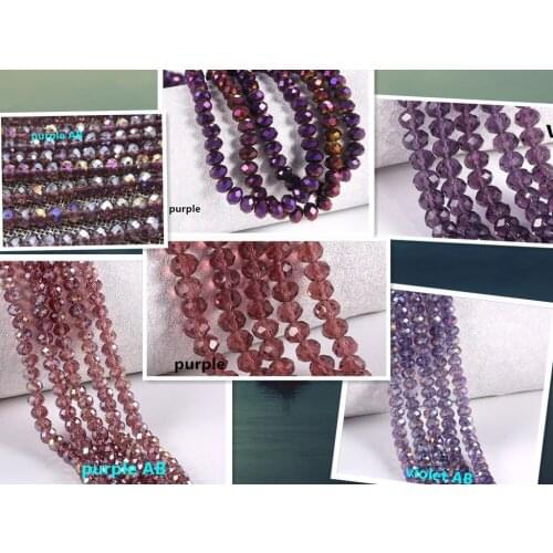 8mm Crystal Glass Rondelle Faceted Loose Spacer Bead Handmade DIY Jewelry findings bead pick up colors y1028