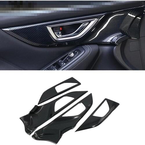 For Subaru Forester SK 2018 2019 2020 Interior Door Handle Catch Cover Inner Bowl Trim Frame Decoration Auto Accessories
