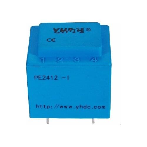 YHDC PE2412-I Power 0.5VA Input 220V Output 2*6V Encapsulated Transformer PCB Welding Transformer