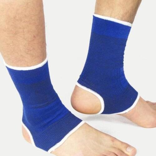 2 Pieces Blue Elastic Knee Support Brace Compression Relief Pain Care Sports Sleeve Sportswear