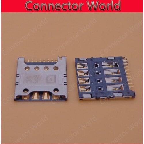 2pcs/lot Wholesale Original New For ZTE nubia Z7 MAX NX505J Sim Card Reader Connector Socket holder contact module Repair Part