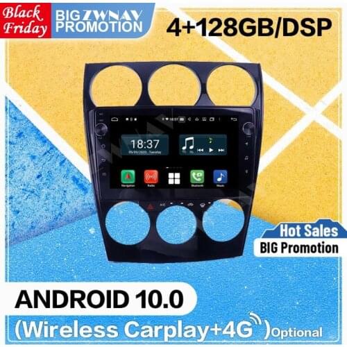 4+128G DSP Carplay Android 10 Screen Player For Mazda 6 2002 2003 2004 2005 2006 2007 2008 GPS Navi Radio Audio Stereo Head Unit