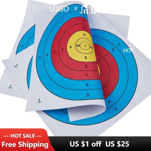 10pcs Target paper Longbow Targets 40 cm Archery and Gun Targets Arrow Target