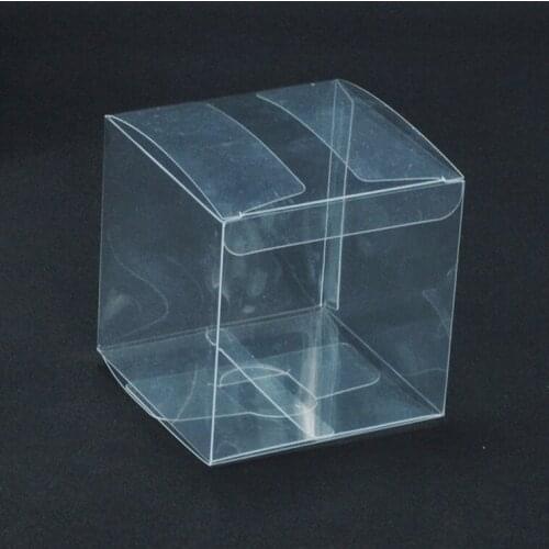 50PCS/Lot Square Plastic Clear PVC Boxes Transparent Waterproof Gift Box PVC Carry Cases Packaging Box For jewelry/Candy/toys