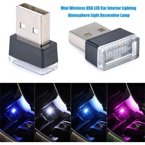 60% Hot Sale Portable USB LED Car Interior Ambients Atmospheres Night Light Decorative Lamp