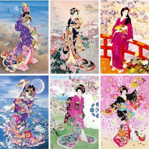 AZQSD DIY Diamond Embroidery Classical Girl Full Square Drill Home Decoration 5D Diamond Painting Portrait Kits Needlework