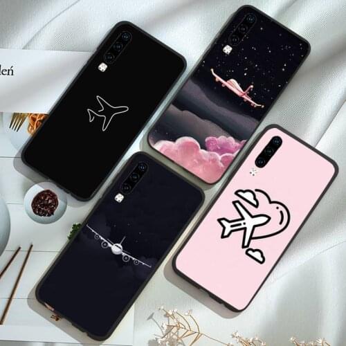 Aircraft Airplane fly travel cloud Phone Case For Huawei Mate 9 10 20 Pro lite 20x nova 3e P10 plus P20 Pro Honor10 lite