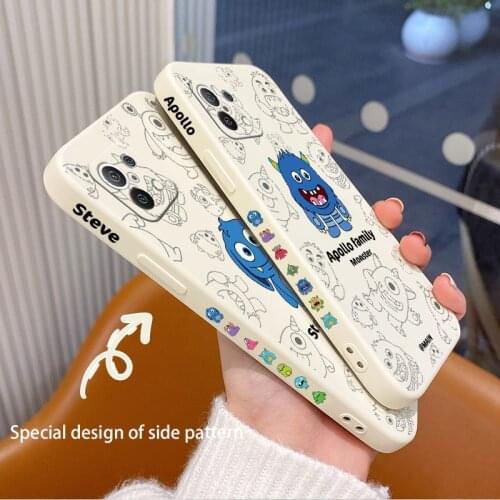 Happy Monster Phone Case For Xiaomi Mi 11 lite Ultra 11i 10T 9T Pro Lite 10 10S 9 8 lite Pro Poco F2 X2 F3 Pro Cover