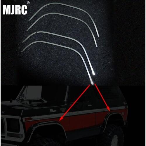 1Set Metal Wheel Eyebrow Decorative Strips For Bronco DJ Traxxas TRX4 TRX 4 Wheels Arch Scratchproof Guard RC Car Parts