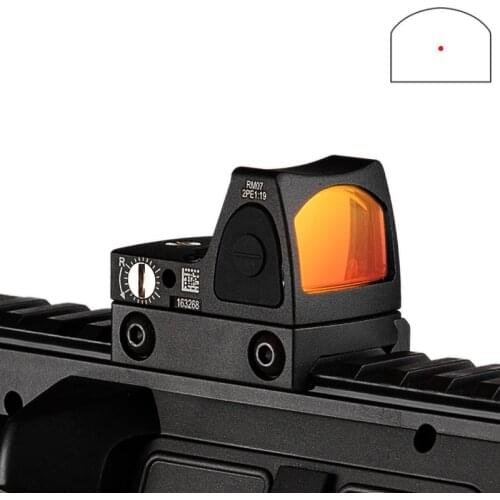 Trijicon Mini RMR Red Dot Sight Collimator Glock / Rifle Reflex Sight Scope fit 20mm Weaver Rail For Airsoft / Hunting Rifle
