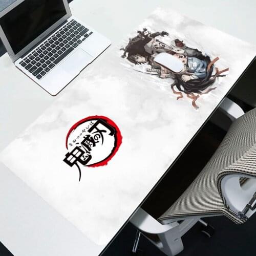 Demon Slayer pad mouse computer gamer mouse pad 700x400x3mm padmouse Agatsuma Zenitsu mousepad ergonomic gadget office desk mat