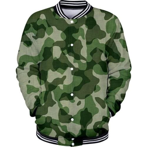 Fashion Print Colorful Camouflage 3d Baseball Jacket Coat Men Women Hoodie Sweatshirt Long Sleeve Unisex 3D Hoodies Jackets Tops