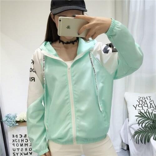 New Womens Basic Jacket Fashion Zipper Baseball Jacket Summer Cartoon Chic Windbreaker Outwear Bomber Female