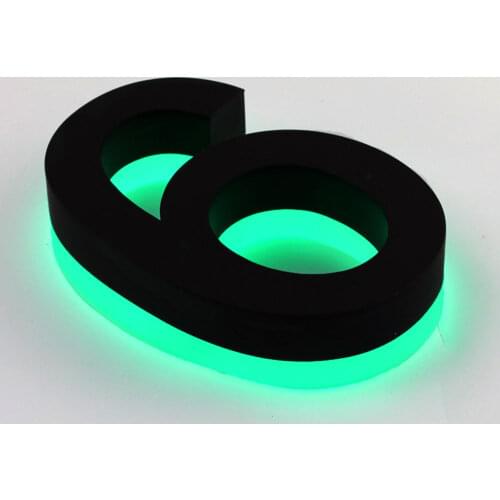 Custom painted channel letters changeable led color metal reverse lighted house numbers with warm/RGB/blue/white light