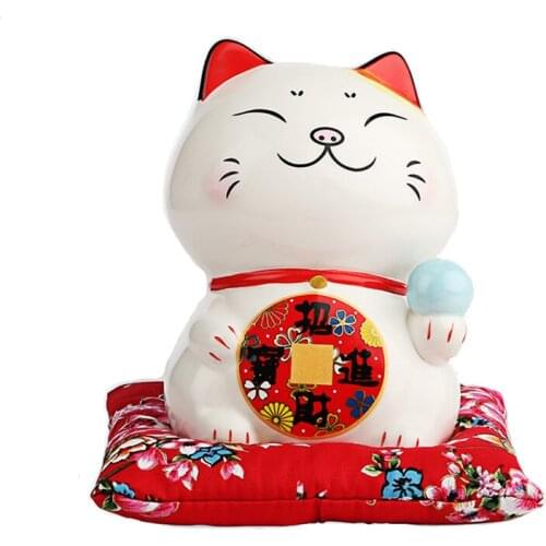 FORTUNE CAT SET UP A CERAMIC GIFT STORE FOR STORING MONEY CAN BE USED AS A HOME DECORATION