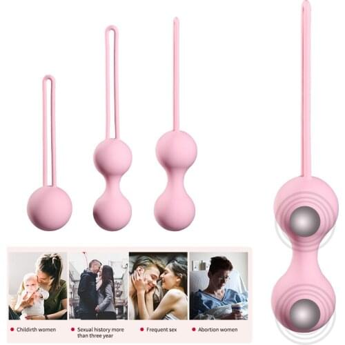 Silicone Steel Ball Kegel Smart Balls Ben Wa Kegel Muscle Trainer Vaginal Ball Massage Geisha Ball Love Egg Sex toys for Women