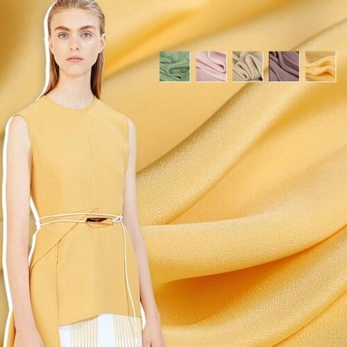 Silk Fabric Mulberry Draping Comfortable Soft Cool Breathable Shirt Dress Short-sleeved Suit Fabrics Sewing Material Quilt Cloth