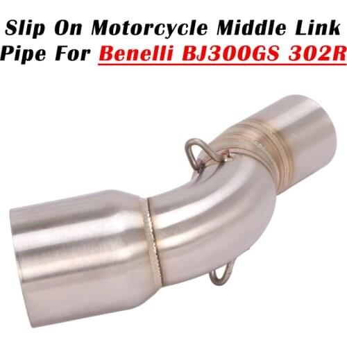 Slip On For BJ300GS 302R Motorcycle Exhaust System Escape Modified Middle Link Pipe Connection Eliminator Enhanced Silence