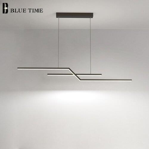 Black Gold Modern LED Pendant Lights For Living Room Dining Room Kitchen Decor Home Indoor Hanging Lighting LED Pendant Lamps